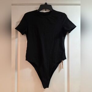 Black Short Sleeve Bodysuit. NEW